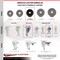 Service Caster 4 Inch Phenolic Wheel Swivel 12mm Threaded Stem Caster Set SCC-TS20S414-PHR-M1215-4 - alternate 3